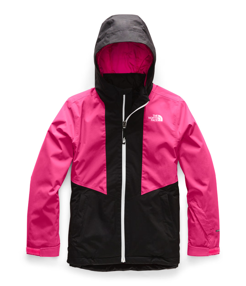 THE NORTH FACE TriClimate Hooded 3-in-1 Pink Winter Ski Jacket Girl’s Size L